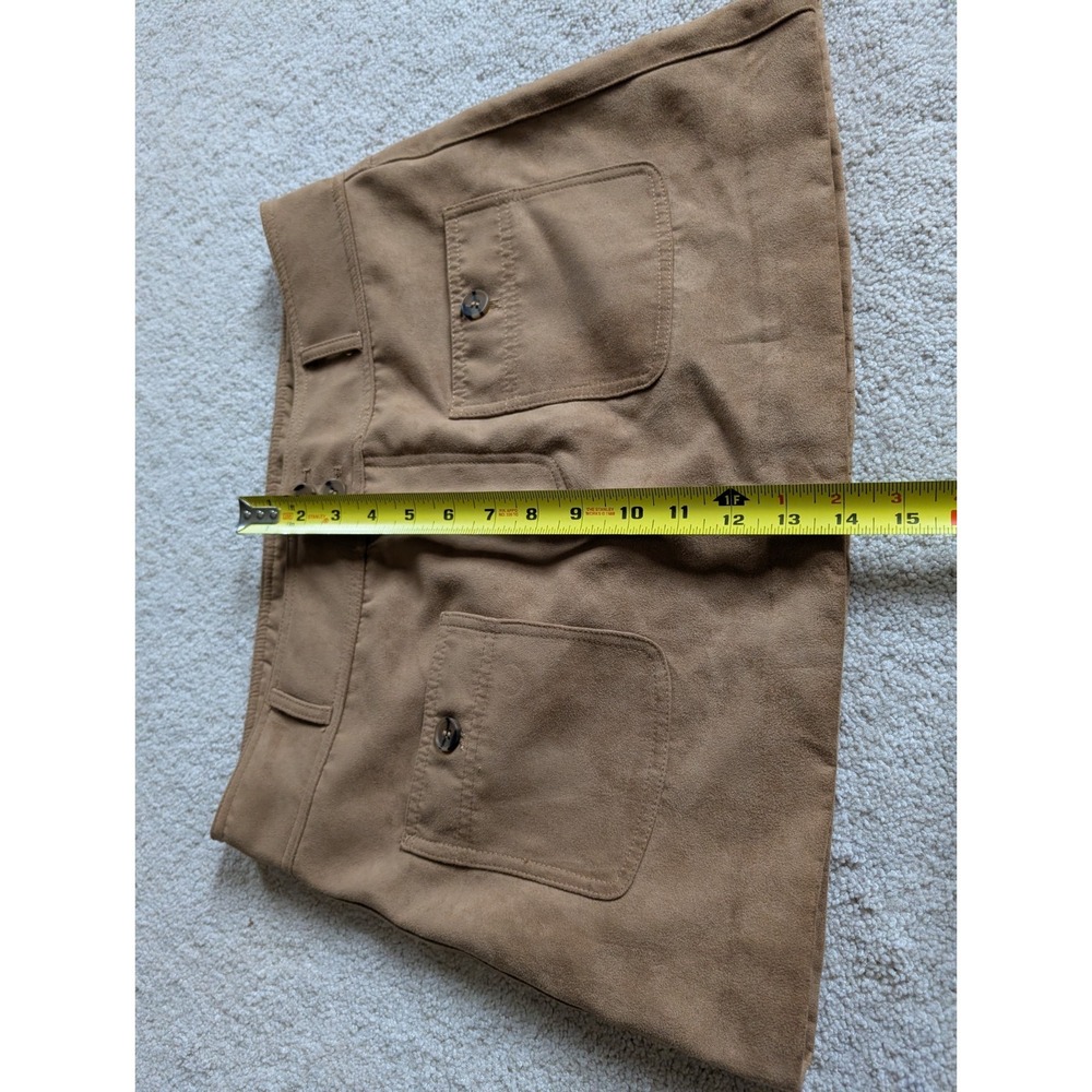 H&M Divided Brown Pocket Accent Mini Skirt Size 8 - Picture 4 of 9